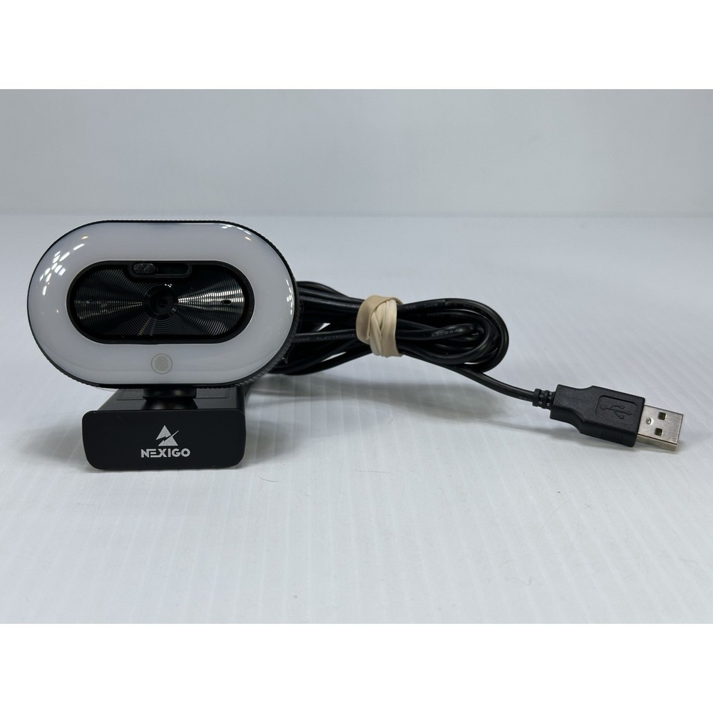 NexiGo‎ N930E Webcam Autofocus Camera 1080P for PC Ring Light Privacy Cover Mic